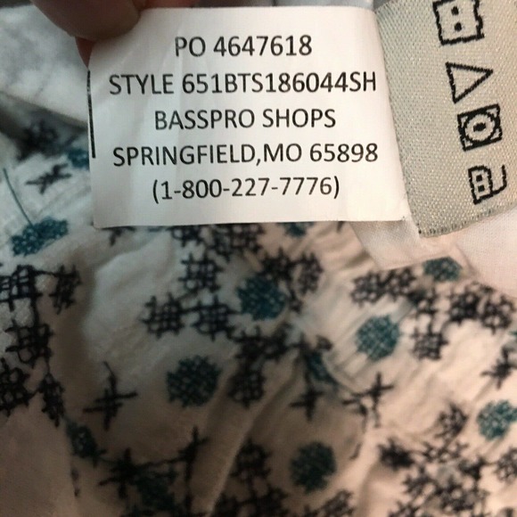 Bob Timberlake Women's sz Med embroidered white blue tassel fringe shorts 4" - Picture 8 of 9